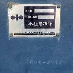 コマツ　タイヤショベル　100クラス　車検あり　の画像