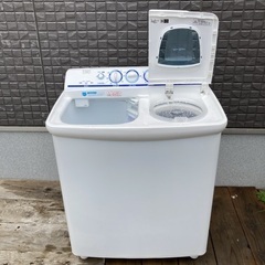 2024年の高年式！ HITACHI 2槽式洗濯機 青空 5.5kg   動作確認 クリーニング済の画像