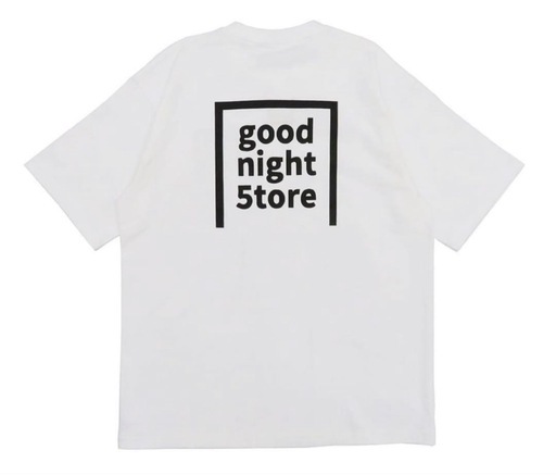 good nigh 5tore ブラック ロゴ Tシャツ