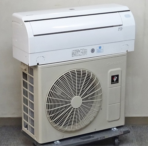 【取引完了】(27) SHARP【AY-R22F-W】シャープ プラズマクラスター25000 フィルター自動掃除 パワフル除湿 ルームエアコン おもに6畳用 2023年製 取付販売
