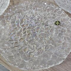 【新品】保谷 クリスタル HOYA CRYSTAL 平皿 18cm 5枚 ガラス ホヤクリスタル  皿 の画像