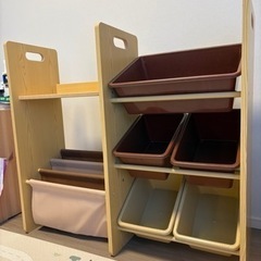 子供用2way 本棚と小物収納の画像