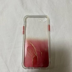 新品 iPhone SE ケース iPhone7/8 TPU ラメ クリア 赤 レッドの画像