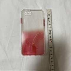 新品 iPhone SE ケース iPhone7/8 TPU ラメ クリア 赤 レッドの画像
