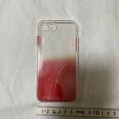 新品 iPhone SE ケース iPhone7/8 TPU ラメ クリア 赤 レッドの画像