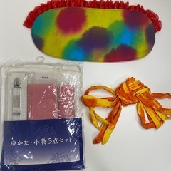 ⭐️新品未使用　浴衣セット　ゆかた小物5点おまけつき！！の画像