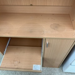 リユースのサカイ東金店 レンジボード ベージュ ※シミ汚れあり TJ13205の画像