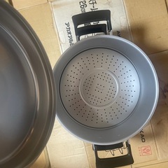 新しいアルミ製二段式蒸し器の画像