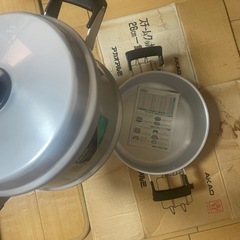 新しいアルミ製二段式蒸し器の画像