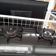 【リユースのサカイ八街店】★ジモティ割あり★ Paloma　ガステーブル　21年製　都市ガス用　ブラック　クリーニング済　YJ6732の画像