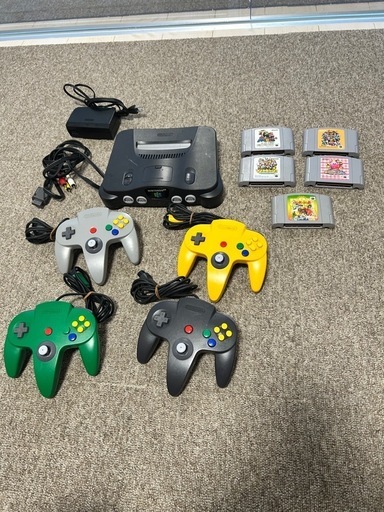 ニンテンドー64 Nintendo 64 本体 コントローラー4機　動作確認済