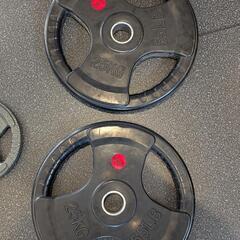 25kg(ラバー)×2  5kg×4 プレートセットの画像