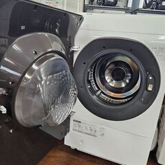 リサイクルショップどりーむ天保山店　No1648　お買い得価格！　ドラム式洗濯乾燥機　SHARP　2021年製　洗濯11.0㎏／乾燥6.0㎏　AI音声搭載！洗剤自動投入！の画像