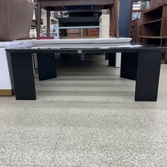 リユースのサカイ東金店 ガラステーブル 黒 TJ13210の画像
