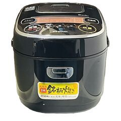 ★炊飯器★アイリスオーヤマ　3合炊き　2020年製　RC-IE30　ブラック　IHジャー　銘柄炊きの画像