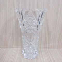 ( こ-C-8110 )Noritake ノリタケ フラワーベース 花瓶 ガラス クリスタル 高さ約２０ｃｍ 内径約１０ｃｍ 中古の画像