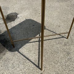 【美品】ZARA HOME 大理石　サイドテーブル　天然石天板　長方形　ザラホーム　机　デスク　コーヒーテーブル　テーブル　カフェの画像