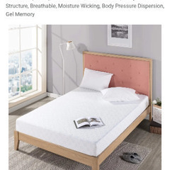 2 Semi Double Bed with Gel infused Memory foam mattressの画像