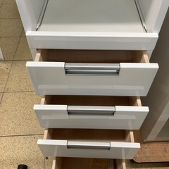 リユースマン倉敷スリム収納棚ホワイトキッチン棚の画像
