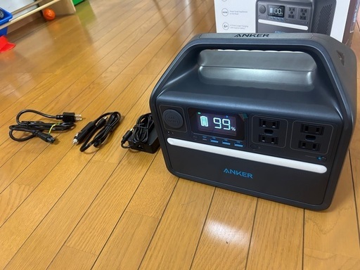 発電機　Anker ポータブル電源 535 PowerHouse 512Wh 大容量 リン酸鉄 電源バンク 防災 キャンプ アウトドア