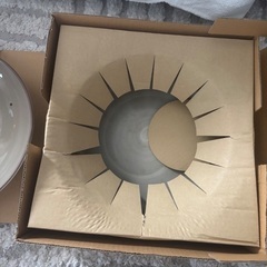 中華鍋 グレー 花模様 陶器製の画像