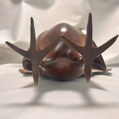 真鍮製 孔雀 クジャク 置物の画像