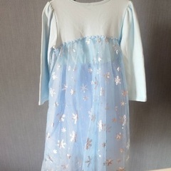 【値下げしました！】エルサ　ドレス　長袖　おまけ付の画像