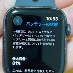Apple Watch series5セルラー　81%
の画像