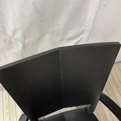 【訳あり】カリモク 肘付きダイニングチェア 幅540×奥行550×高さ875mm 肘の付け根割れあり／リペア・DIY用にの画像