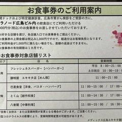 お食事券1,000円分　グラノード広島ビルの画像