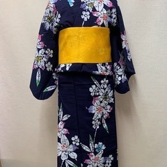 浴衣ぷちレンタル単品¥500 本仕立て藍染めゆり