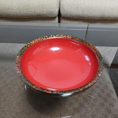 津軽塗 高台付菓子器 朱塗菓子器 2点 工芸品の画像