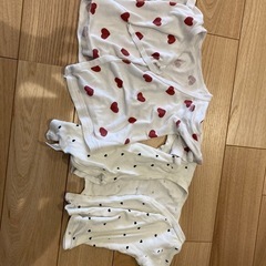 新生児　女の子　短肌着　5着コンビ肌着　1着　50-60㎝の画像