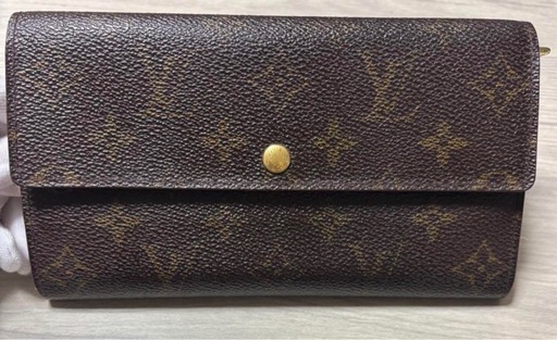 Louis Vuitton モノグラム ポルトモネ クレディ 長財布モノグラムデザインのレザー長財布　正規品　ルイヴィトン