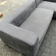 🛋️パモウナ　高級ブランド家具　カウチソファ　国産メーカー 三人掛け　3人掛け　L字ソファ　グレー　家具　ソファー　インテリア　おしゃれ　オシャレ　お洒落　Japan　Pamouna SUPERIOR【配送ご相談ください※有料🚚】【別倉庫保管】の画像