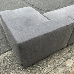 🛋️パモウナ　高級ブランド家具　カウチソファ　国産メーカー 三人掛け　3人掛け　L字ソファ　グレー　家具　ソファー　インテリア　おしゃれ　オシャレ　お洒落　Japan　Pamouna SUPERIOR【配送ご相談ください※有料🚚】【別倉庫保管】の画像