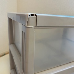 プラスチック衣装ケース3段セットの画像