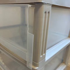 プラスチック衣装ケース3段セットの画像