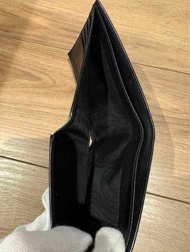 SAINT LAURENT ブラック 二つ折り財布 メンズ　サンローラン　イブサンローラン　財布