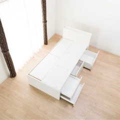 ニトリ　シングルベッドフレーム＋マットレス 　茨城県古河市から15KM以内であれば、無料の配送地域をご利用いただけます。 の画像