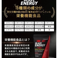 BLAZE ENERGY マルチビタミン & マルチミネラル サプリメントの画像