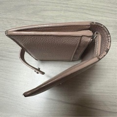 ★SAINT LAURENT サンローラン　イブサンローラン　くすみピンク 二つ折り財布 箱 保存袋付きの画像