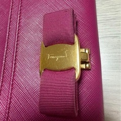 ★ Salvatore Ferragamo ピンク 長財布 リボン フェラガモリボン付き　財布　ウォレットの画像