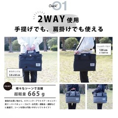 クーラーボックス 保冷バッグ グレー 大容量 30L 保冷 保温 3層断熱の画像