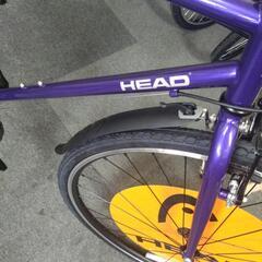 新車　引取限定　クロスバイク　HEAD　ZUUL　ダークパープルの画像