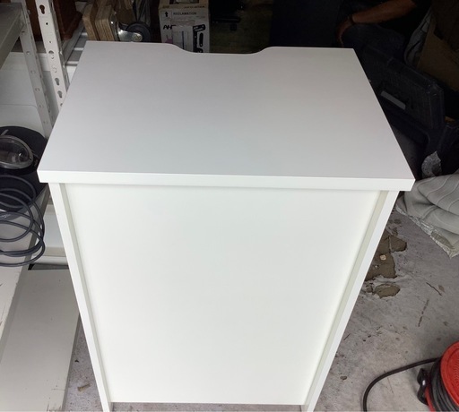【リサイクルサービス八光】幅５９cm　ホワイト収納カウンター