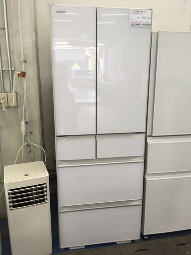 ★リユースのサカイ横浜南店★YM1174 HITACHI 冷蔵庫 R-HW60R(XW) 602L 21年製 動作確認／クリーニング済み