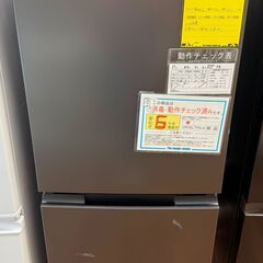 【ジャングルジャングル堺初芝店】　6か月保証付き！！　冷蔵庫　シャープ　SJ-D15J　2023　幅(W)495mm × 奥行(D)598mm × 高さ(H)1203mm　堺市（東区　西区　北区　南区　堺区　美原区）高石市　泉大津市　忠岡町　和泉市　松原市　大阪狭山市の画像