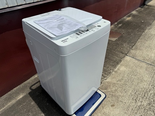 愛知岐阜/送料込★美品★2024年★ハイセンス　5.5kg洗濯機　HW-T55H Hisense/ハイセンス/全自動洗濯機/HW-T55H/2024年製 (キョロ