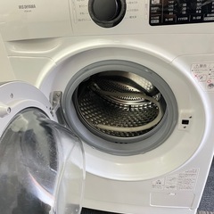 北九州市内配送無料　保証付き 値下げた ドラム式全自動洗濯機 ホワイト HD81AR-W [洗濯8.0kg /乾燥機能無 /左開き]の画像